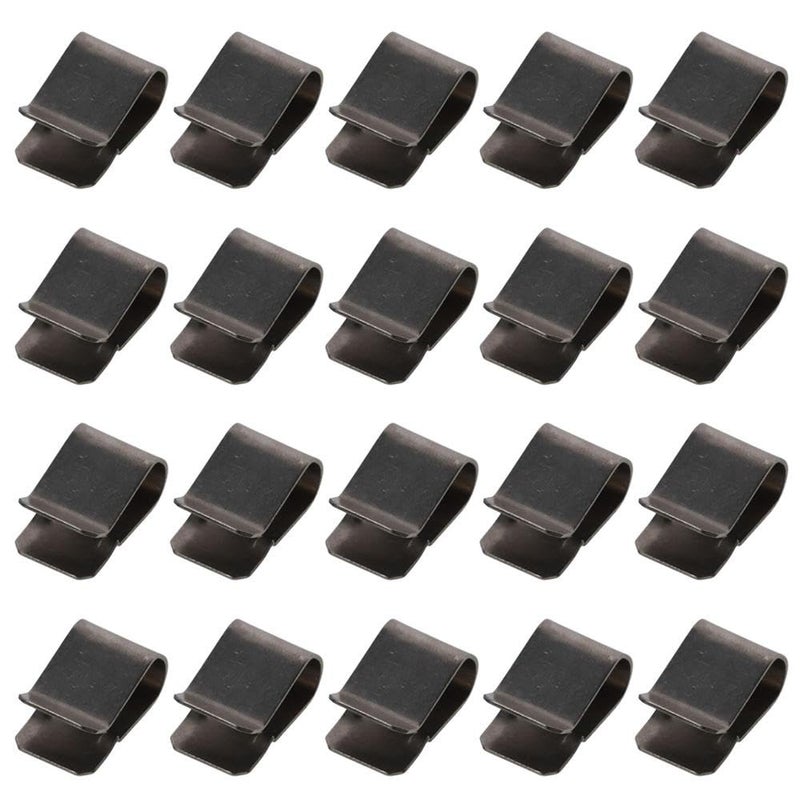 SHUATI 20pcs 20pcs U-Type Clip,21.4mm x 12mm Stainless Steel Spring U Clip Silver Tone,Silver U Clip Industrial Equipment Fastening - Image 1